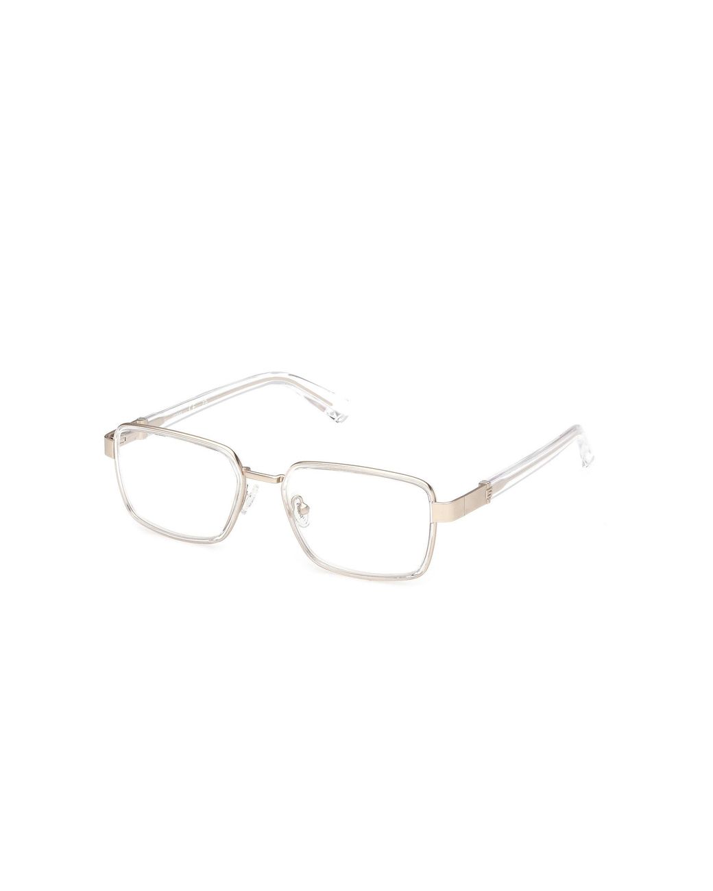 Guess Black Gu50371 026 Optical Frames Metal Squared Normal for men