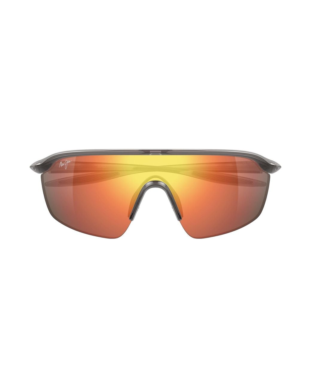Maui Jim Black Mj0375Sa 004 Occhiali Da Sole Bio-Iniettato Rosso Avvolgente Polarizzata
