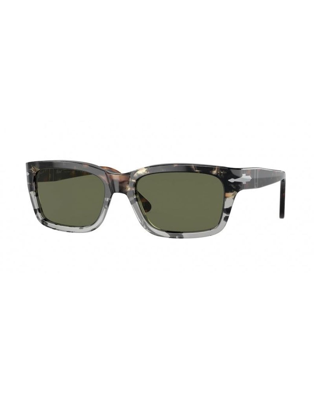Persol Green Po3301S 115958 Sunglasses Acetate Squared Polarized for men