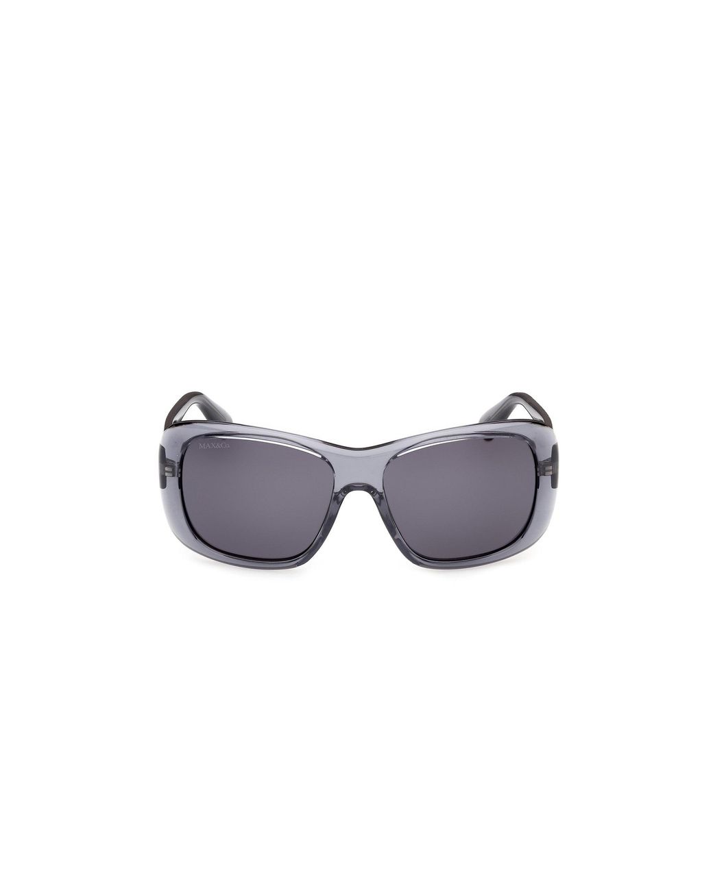 MAX&Co. Black Mo0177 84A Sunglasses Injected Smoke Squared Normal