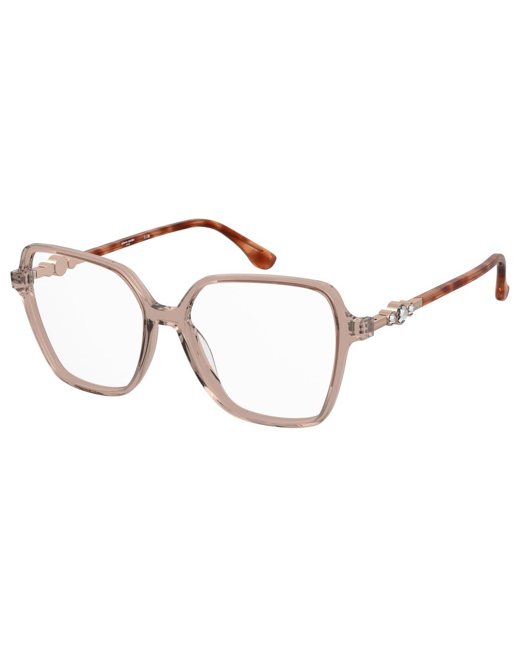 Pierre Cardin Black P.C. 8554 35J Optical Frames Acetate Squared Normal