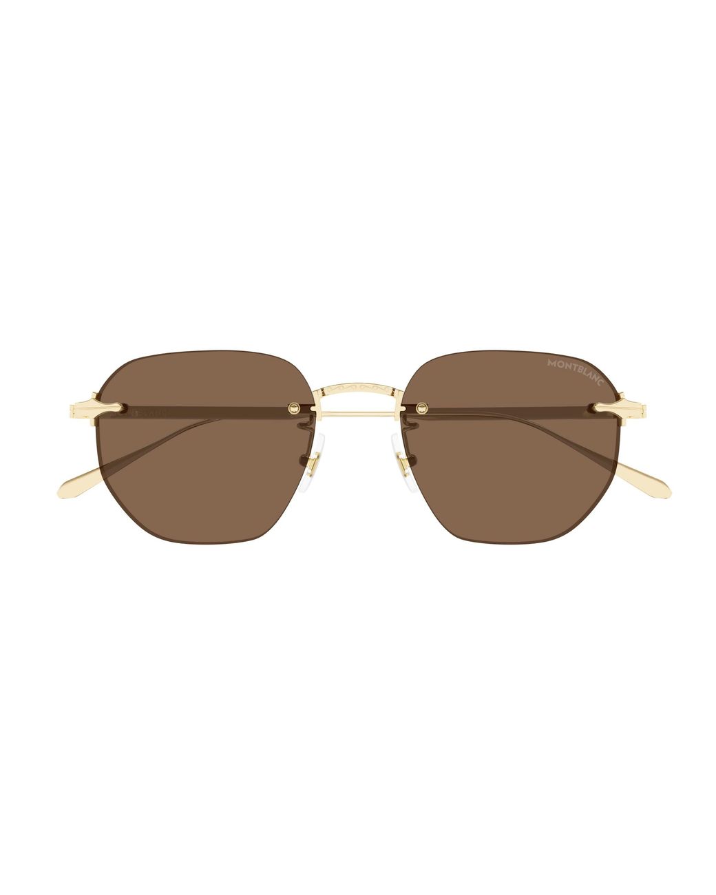 Montblanc Black Mb0405S 002 Sunglasses Metal Round for men