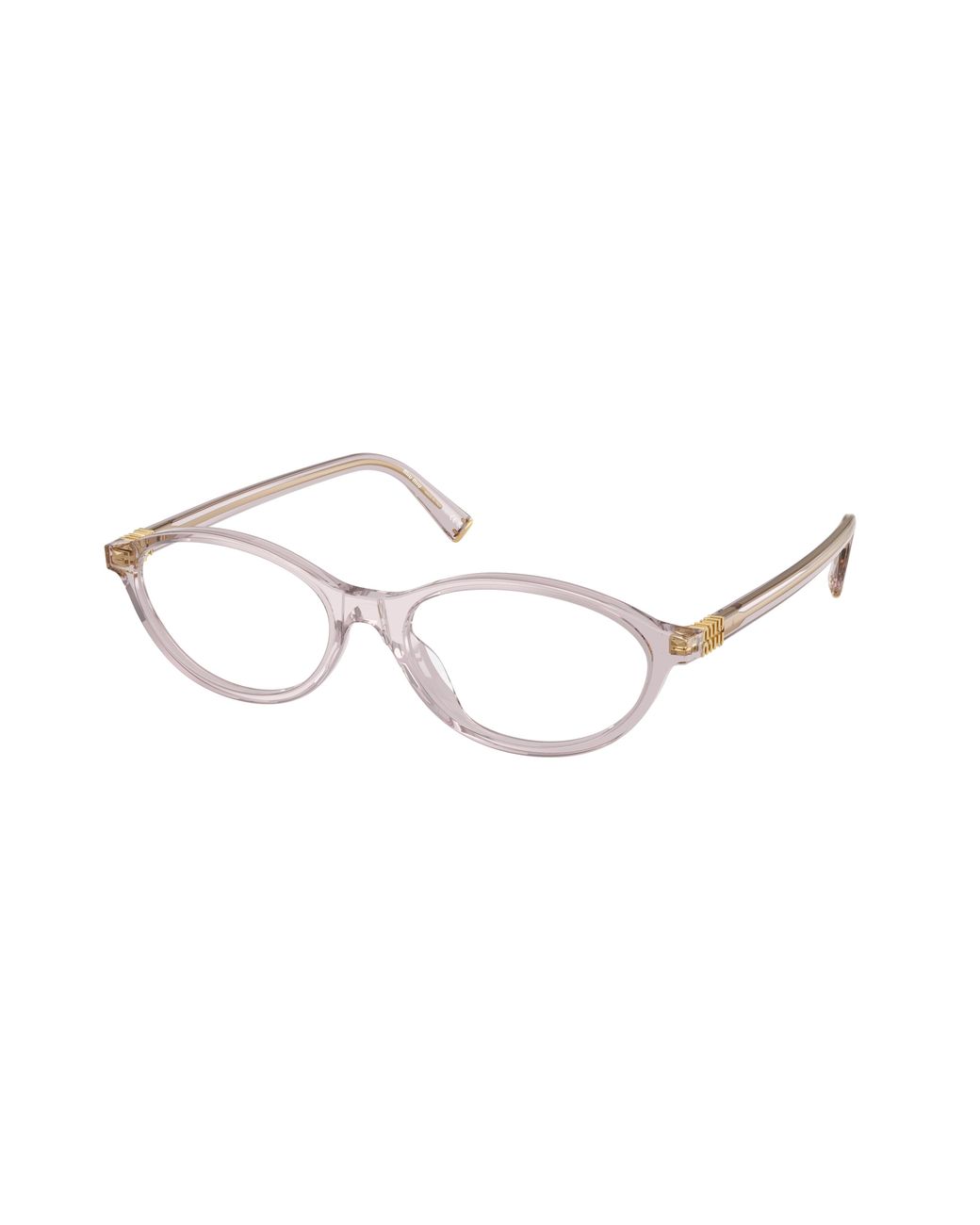 Miu Miu Black Mu 09Xv 12W1O1 Optical Frames Acetate Transparent Round Normal