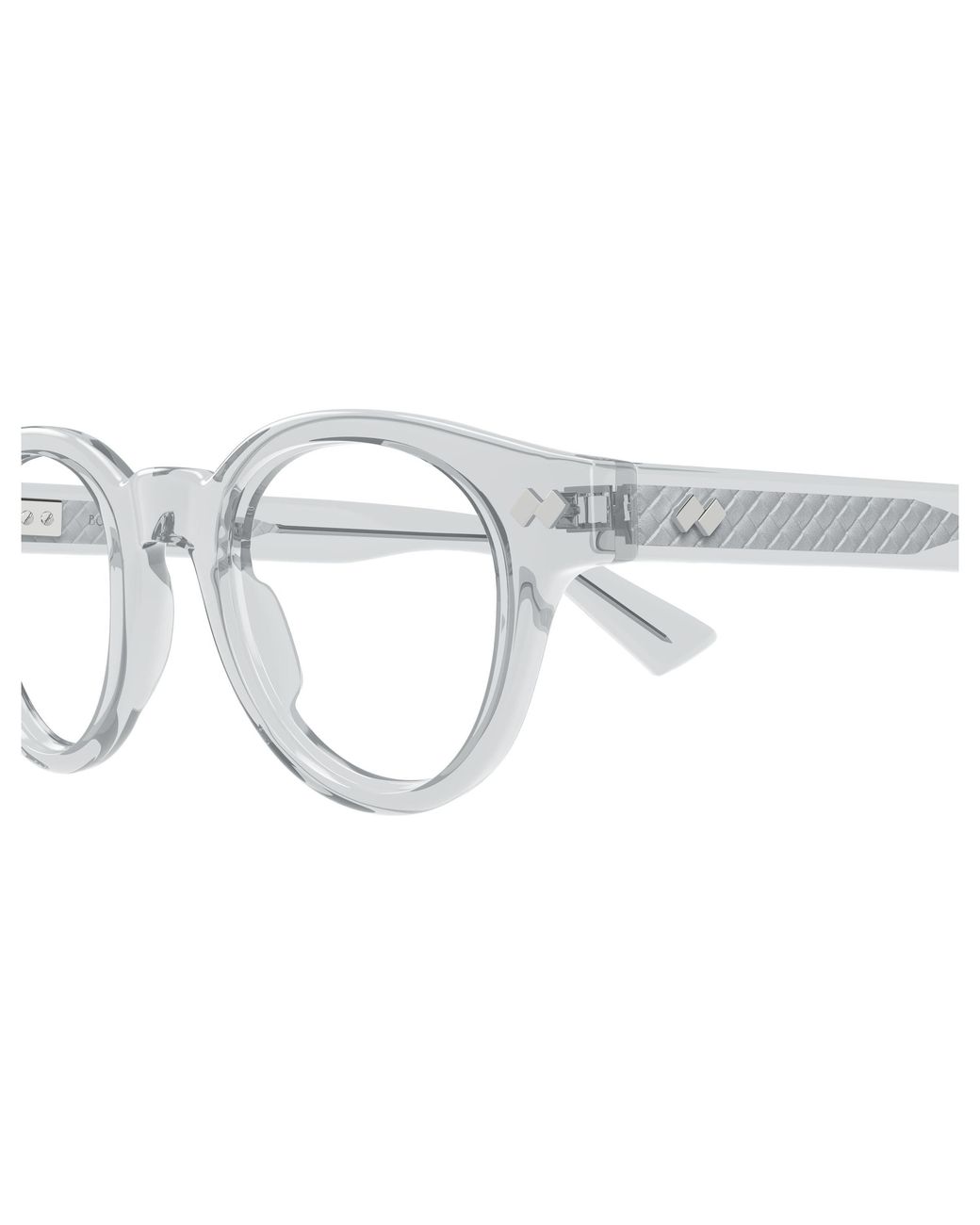 Bottega Veneta Black Bv1443O 003 Optical Frames Acetate Transparent Round