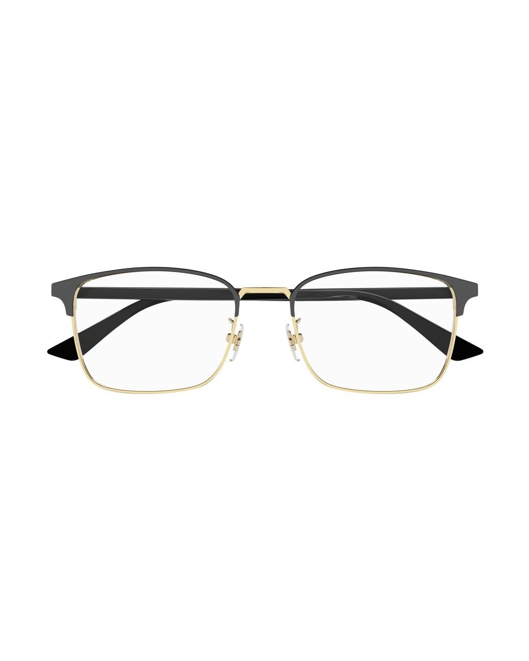 Gucci Black Gg1124Oa 001 Optical Frames Metal Squared for men