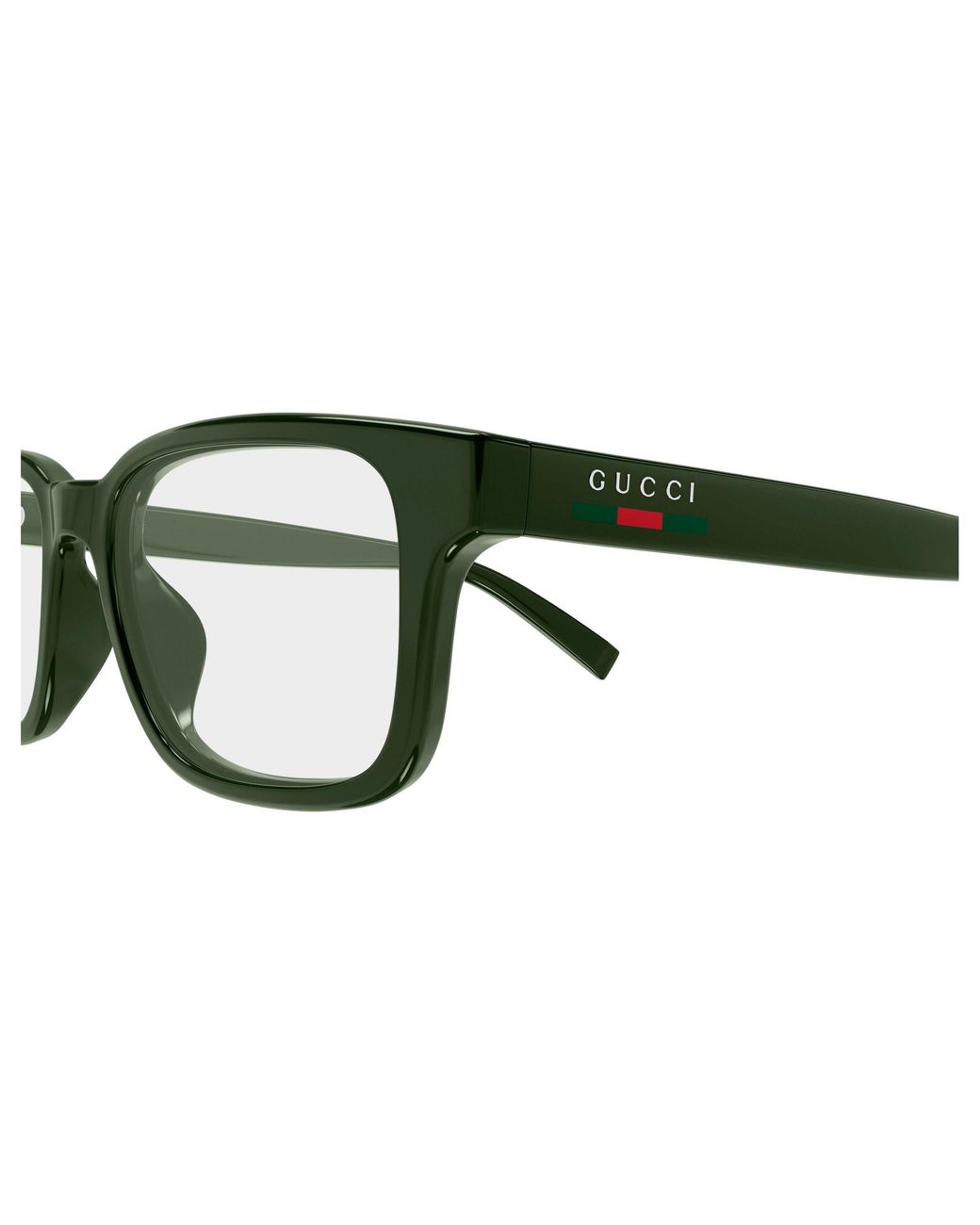 Gucci Black Gg2107Ol 004 Optical Frames Injected Transparent Squared for men
