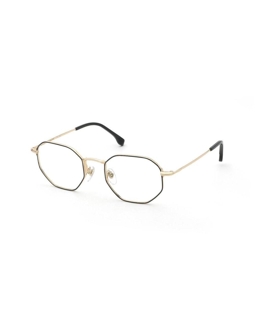 Lozza Black Vl2442 Gubbio 5 301 Optical Frames Metal Geometric for men