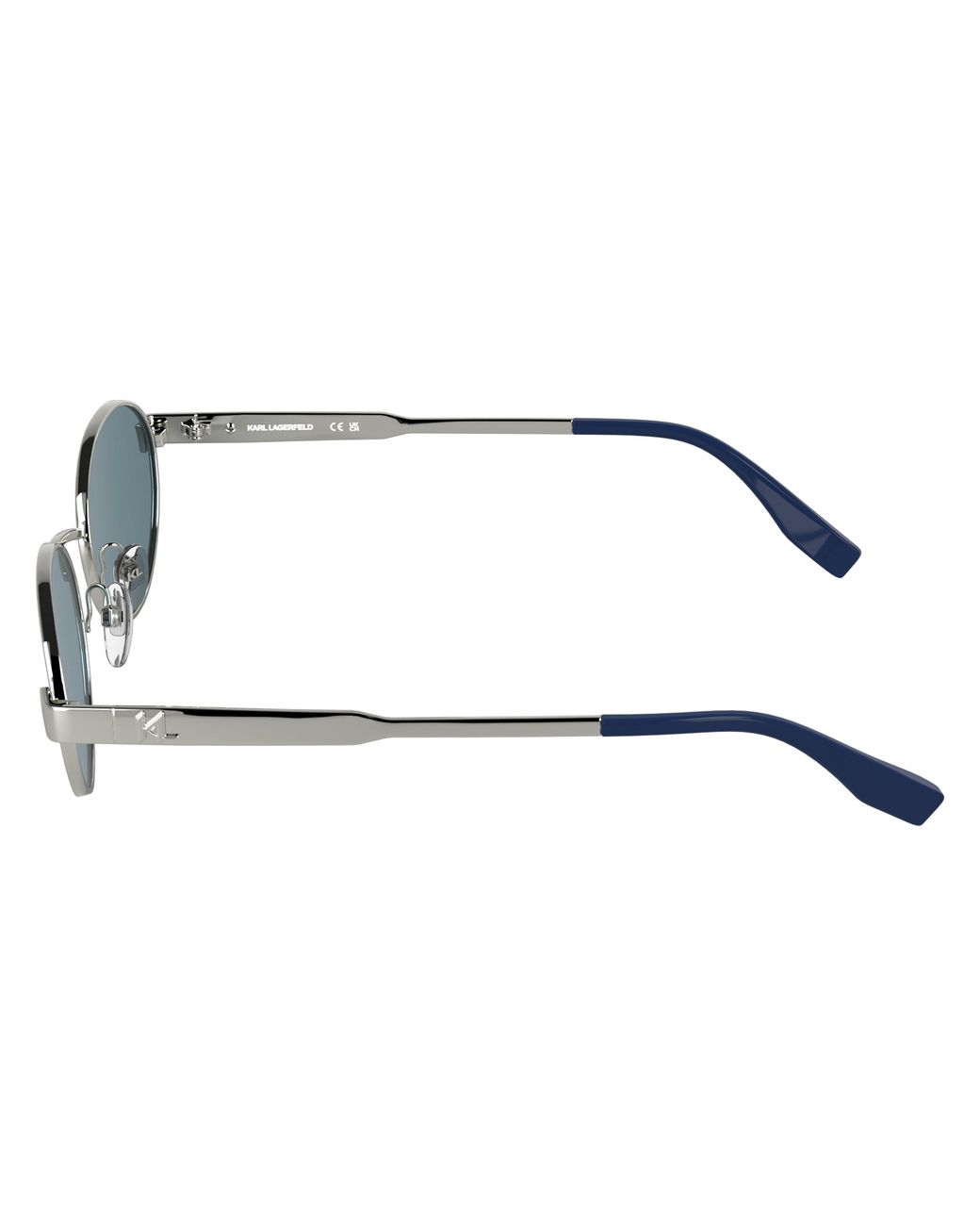 Karl Lagerfeld Black Kl366S 040 Sunglasses Metal Round Normal
