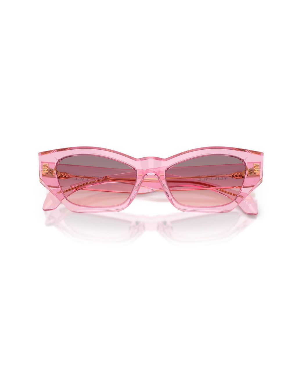 Versace Black Ve4488U 53705M Sunglasses Acetate Cat Eye Normal Shaded