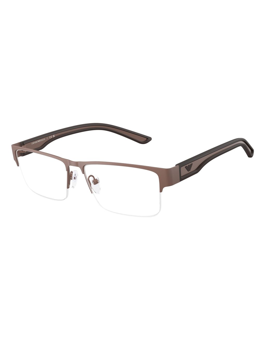 Emporio Armani Black Ea1182 3010 Optical Frames Metal Transparent Squared Normal for men