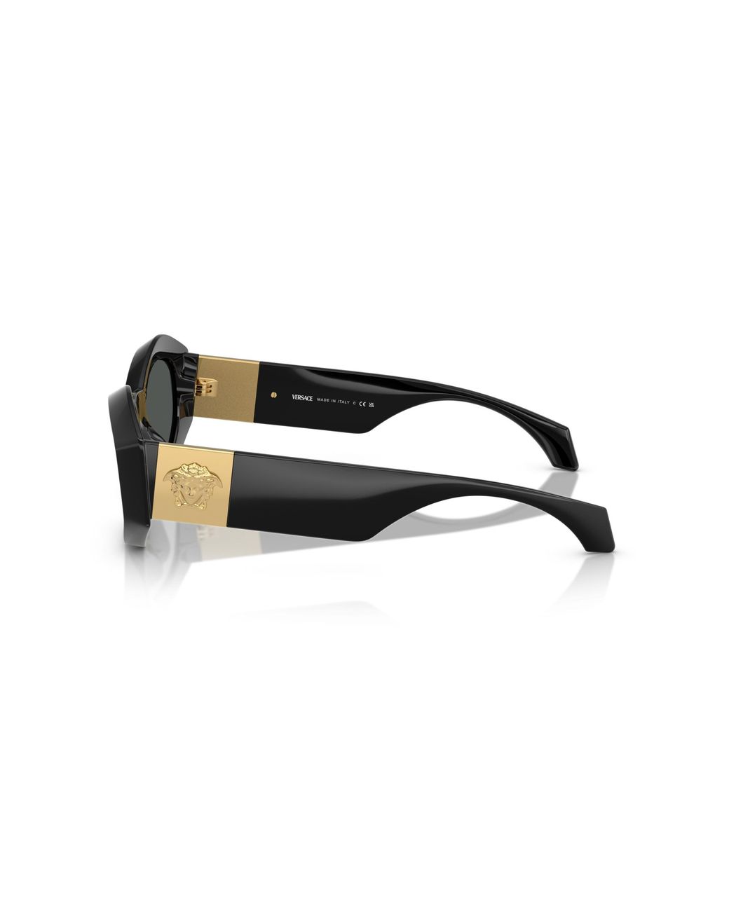 Versace Black Ve4466U Gb1/87 Sunglasses Injected Geometric Normal