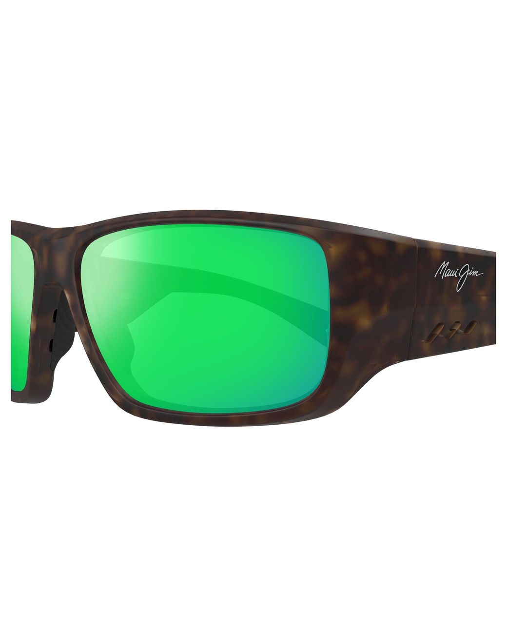 Maui Jim Green Mj0664Sa 004 Sunglasses Injected Squared for men