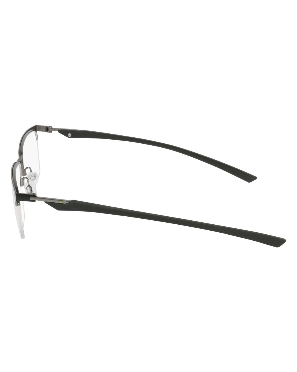 Nike Black 4318 001 Optical Frames Metal Squared Normal for men