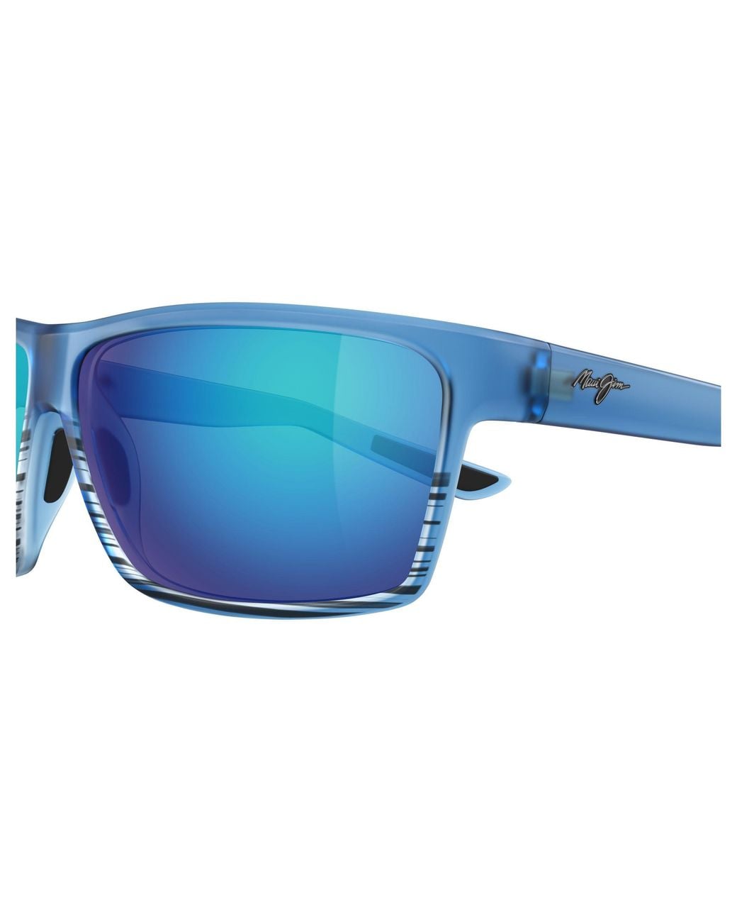 Maui Jim Black Mj0839S 002 Occhiali Da Sole Iniettato Squadrata