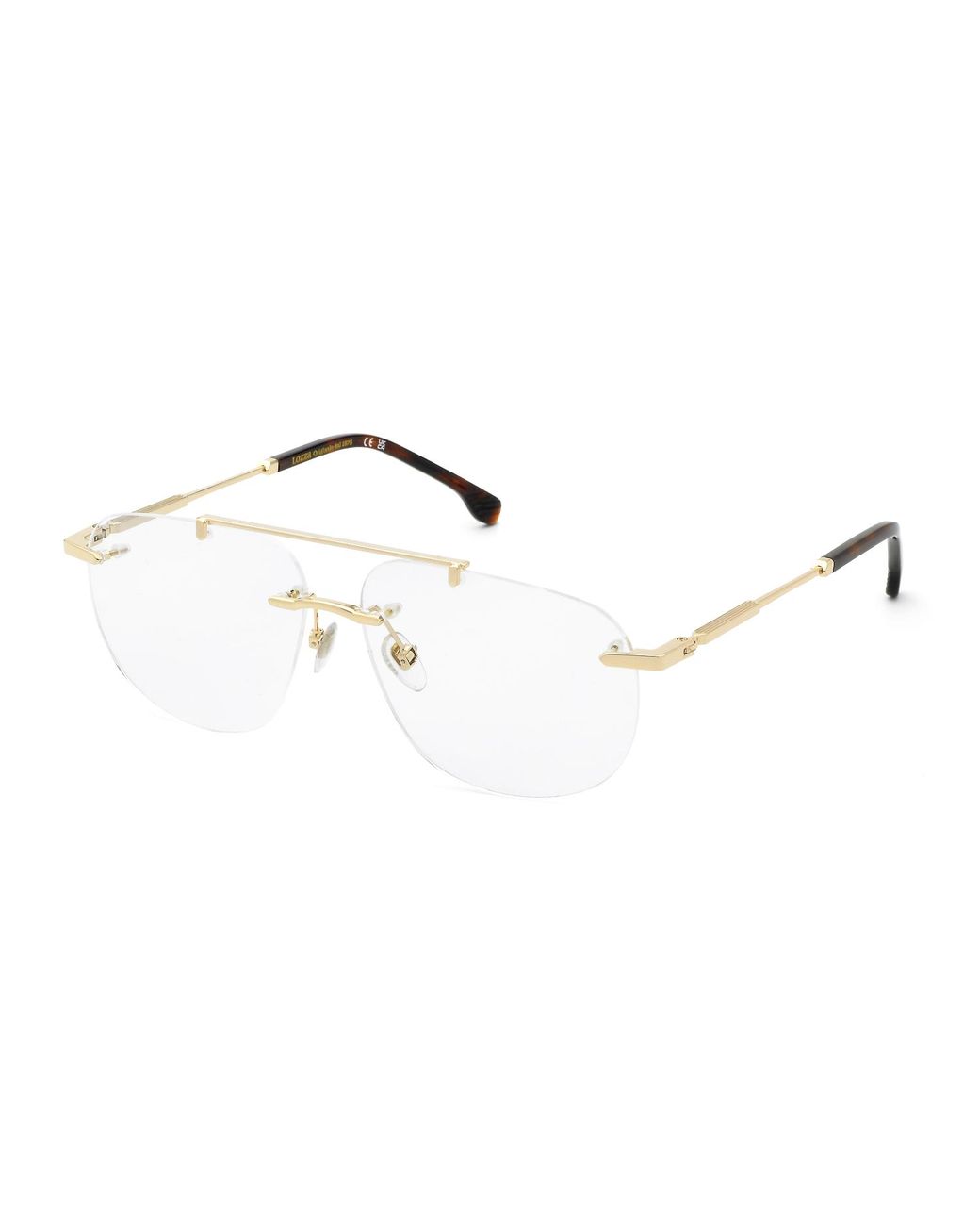 Lozza Black Vl2452 Alicudi 3 300 Optical Frames Metal Squared for men