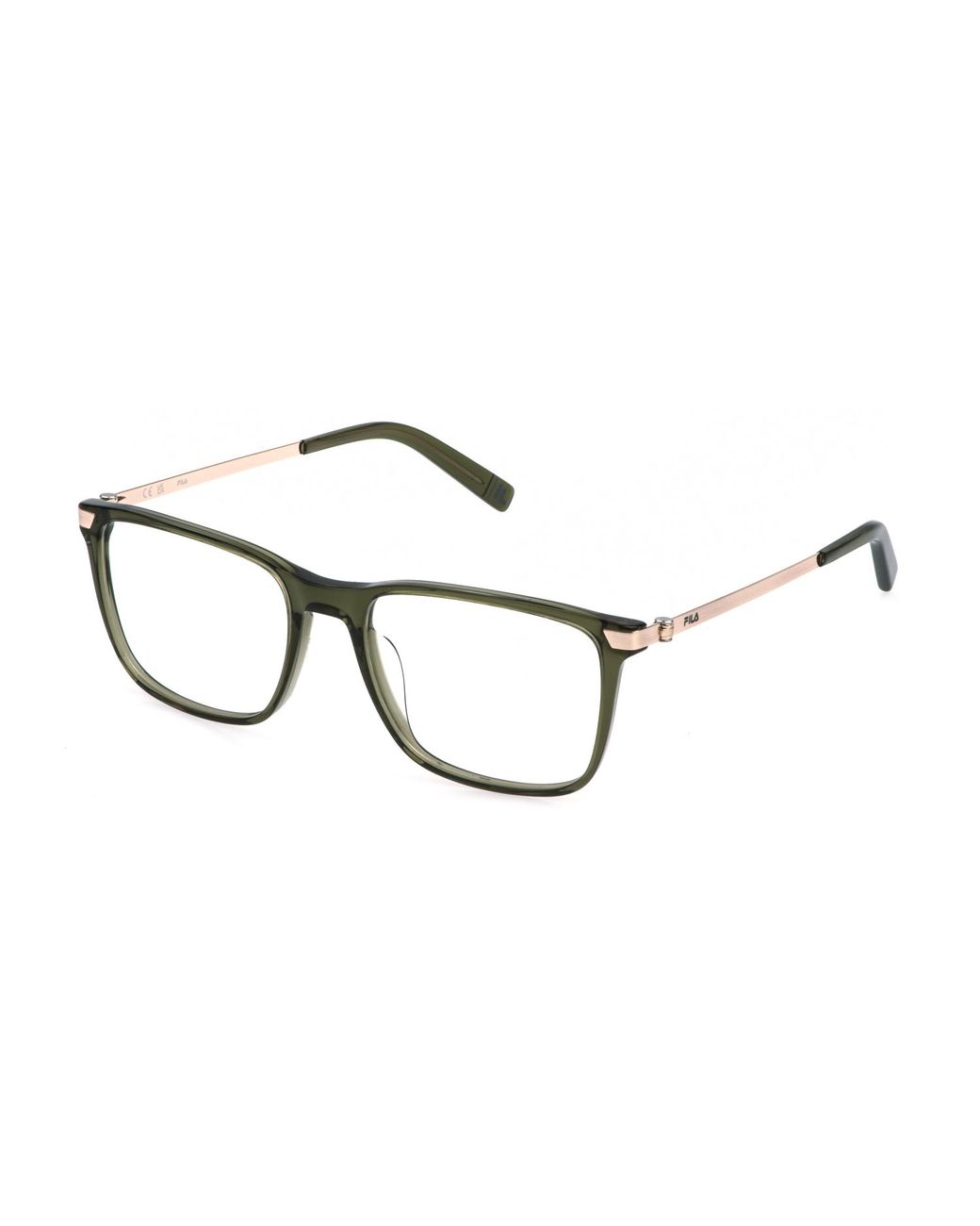 Fila Black Vfib01 09Hf Optical Frames Acetate Squared for men