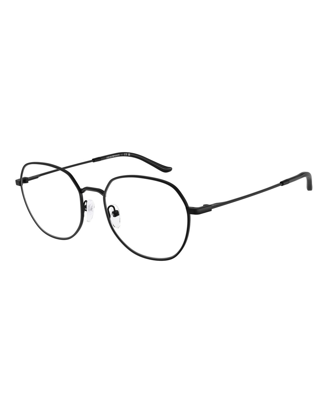 Emporio Armani Black Ea1174D 3001 Optical Frames Metal Round Normal for men