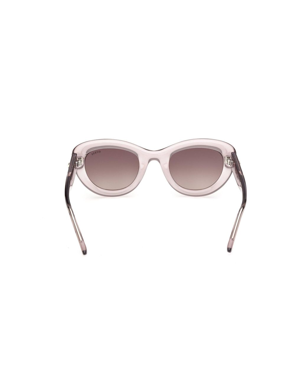 Guess Black Gu00352 57F Sunglasses Injected Cat Eye Normal