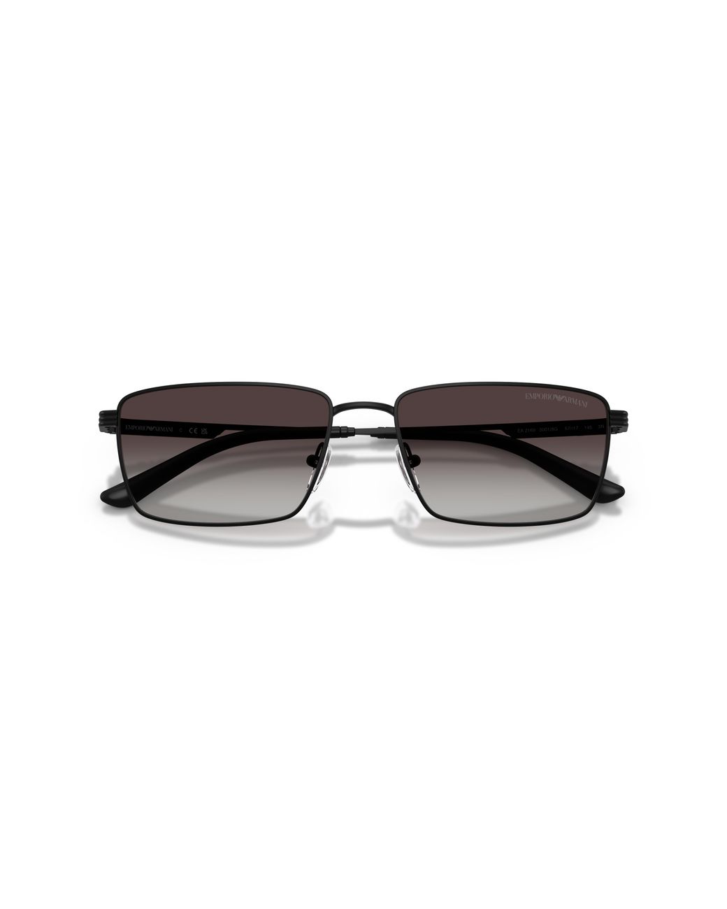 Emporio Armani Black Ea2169 30018G Sunglasses Metal Squared Normal Shaded for men