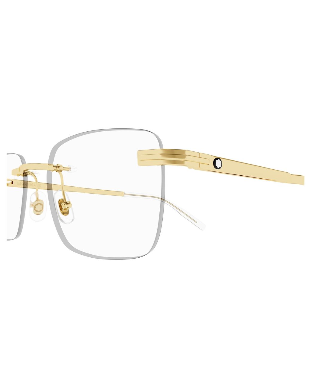 Montblanc Black Mb0279O 002 Optical Frames Metal Squared for men