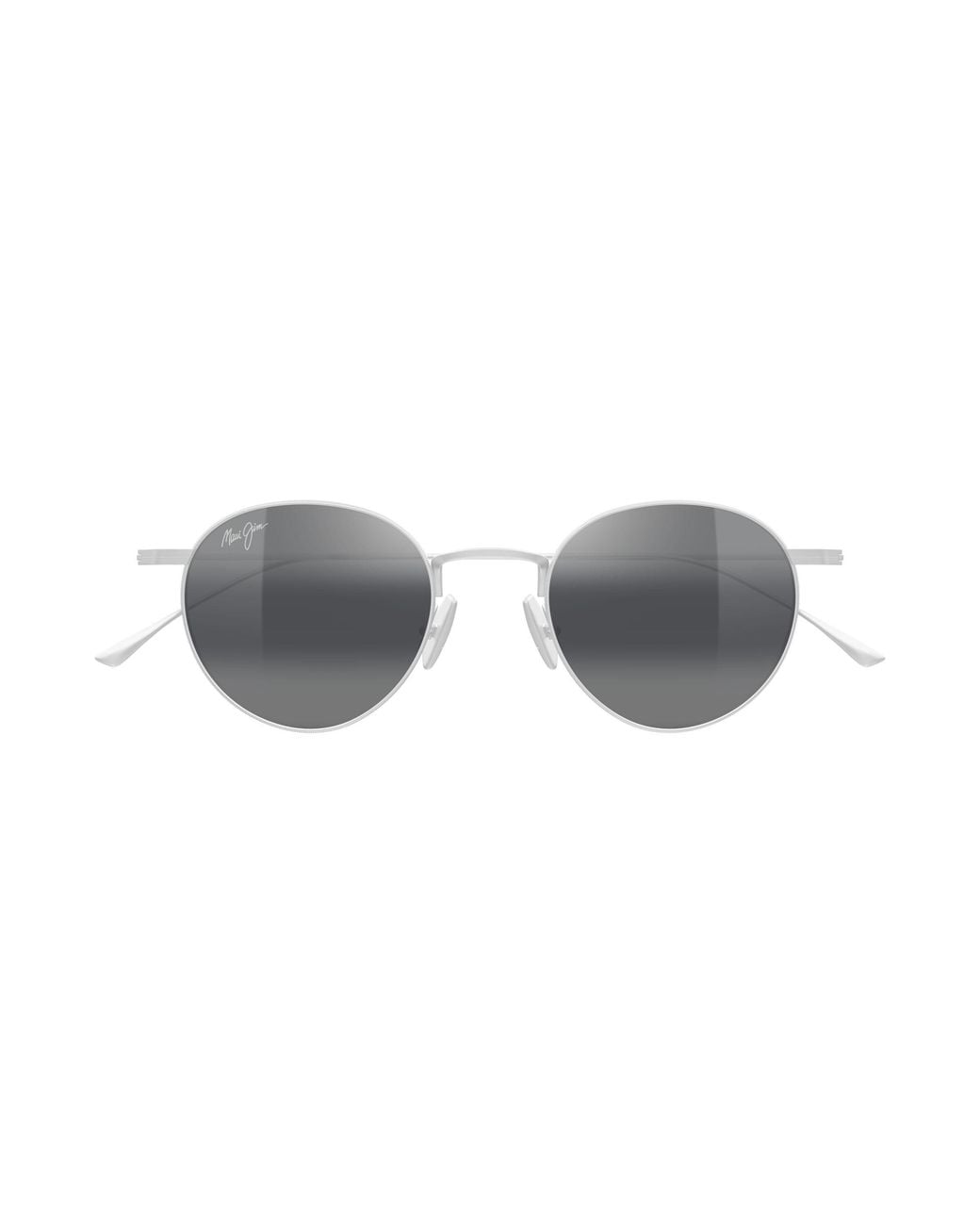 Maui Jim Black Mj0691S 001 Occhiali Da Sole Titanio Grigio Rotonda