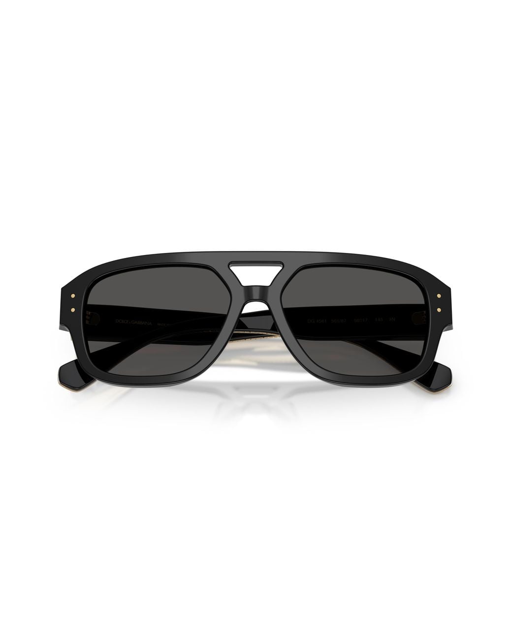 Dolce & Gabbana Black Dg4561 501/87 Sunglasses Acetate Pilot Normal for men