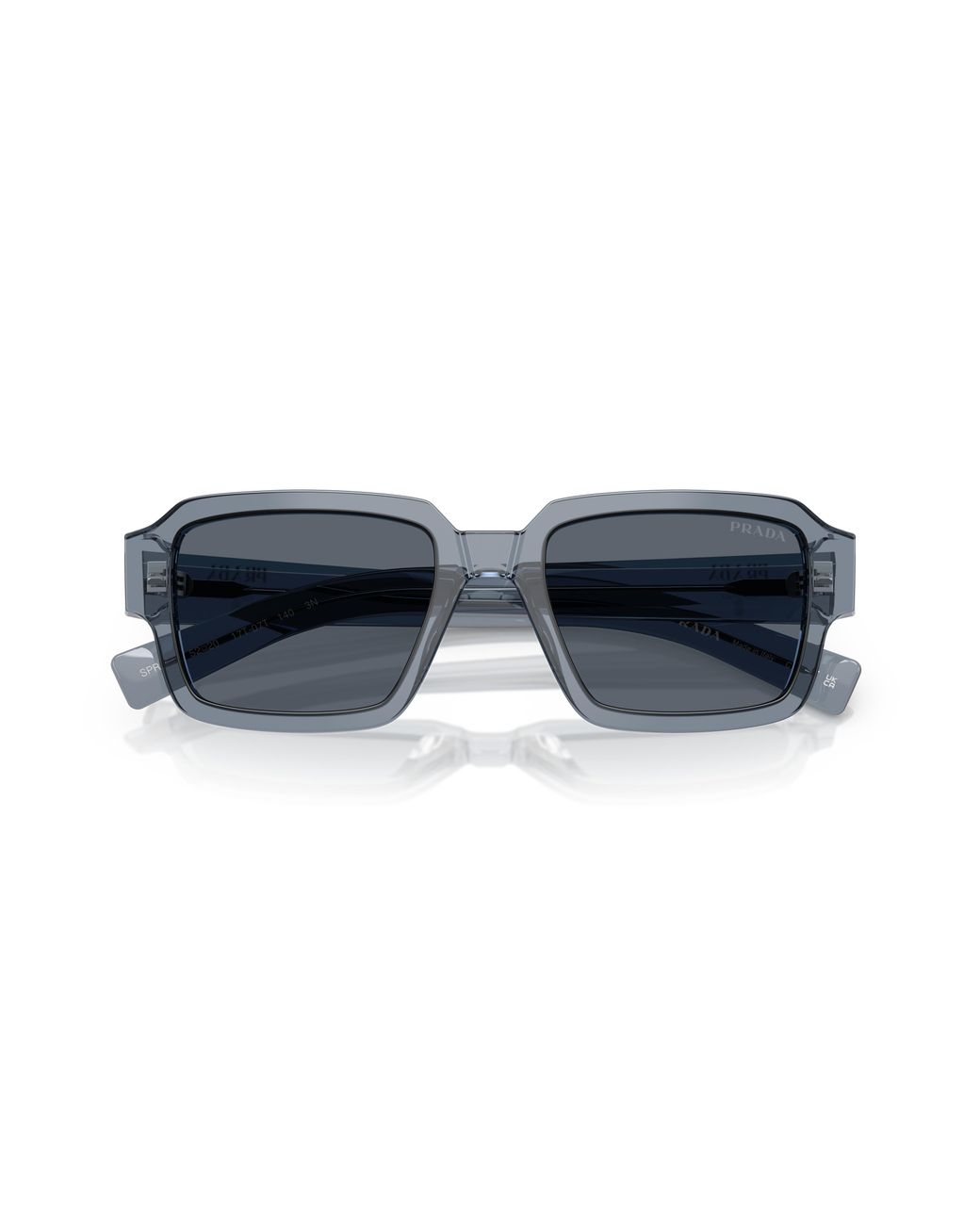 Prada Black Pr 02Zs 17T07T Sunglasses Acetate Squared Normal for men