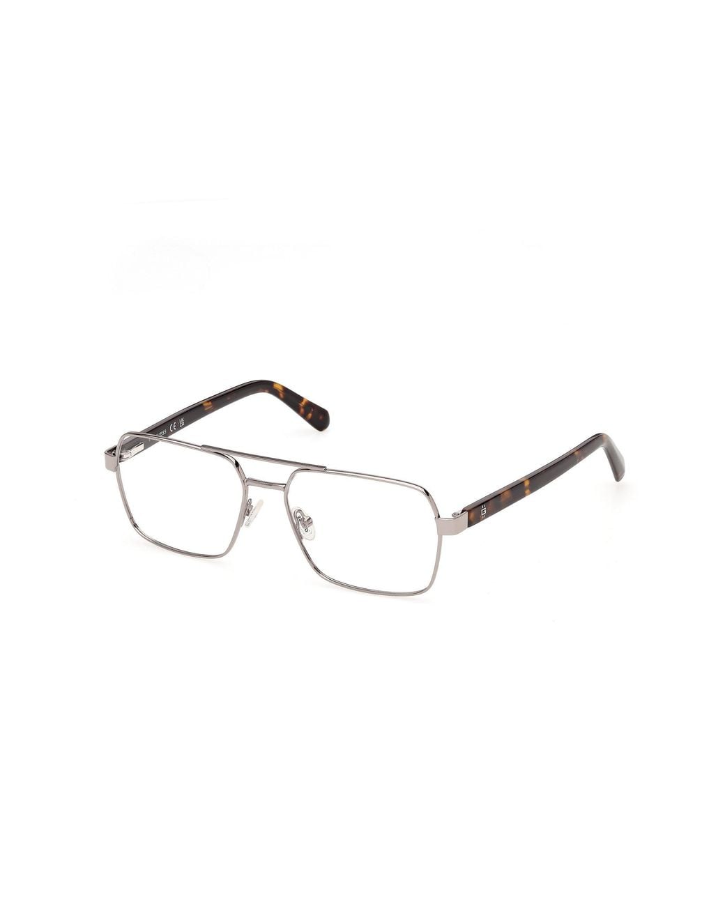 Guess Black Gu50449 8 Optical Frames Metal Squared Normal for men