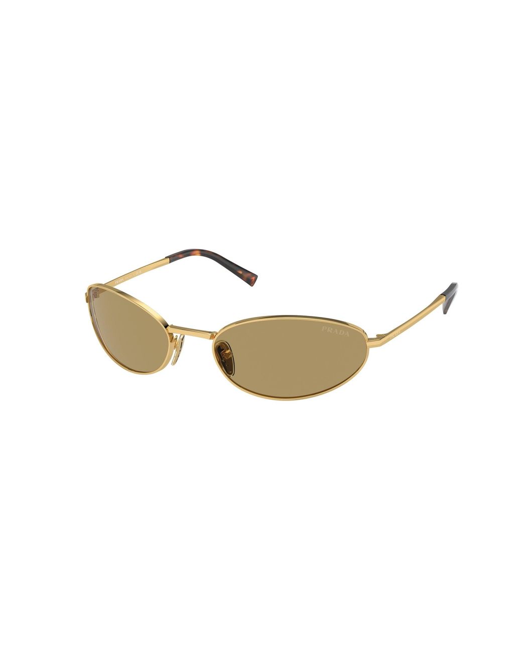 Prada Black Pr A59S 5Ak70G Sunglasses Steel Round Normal