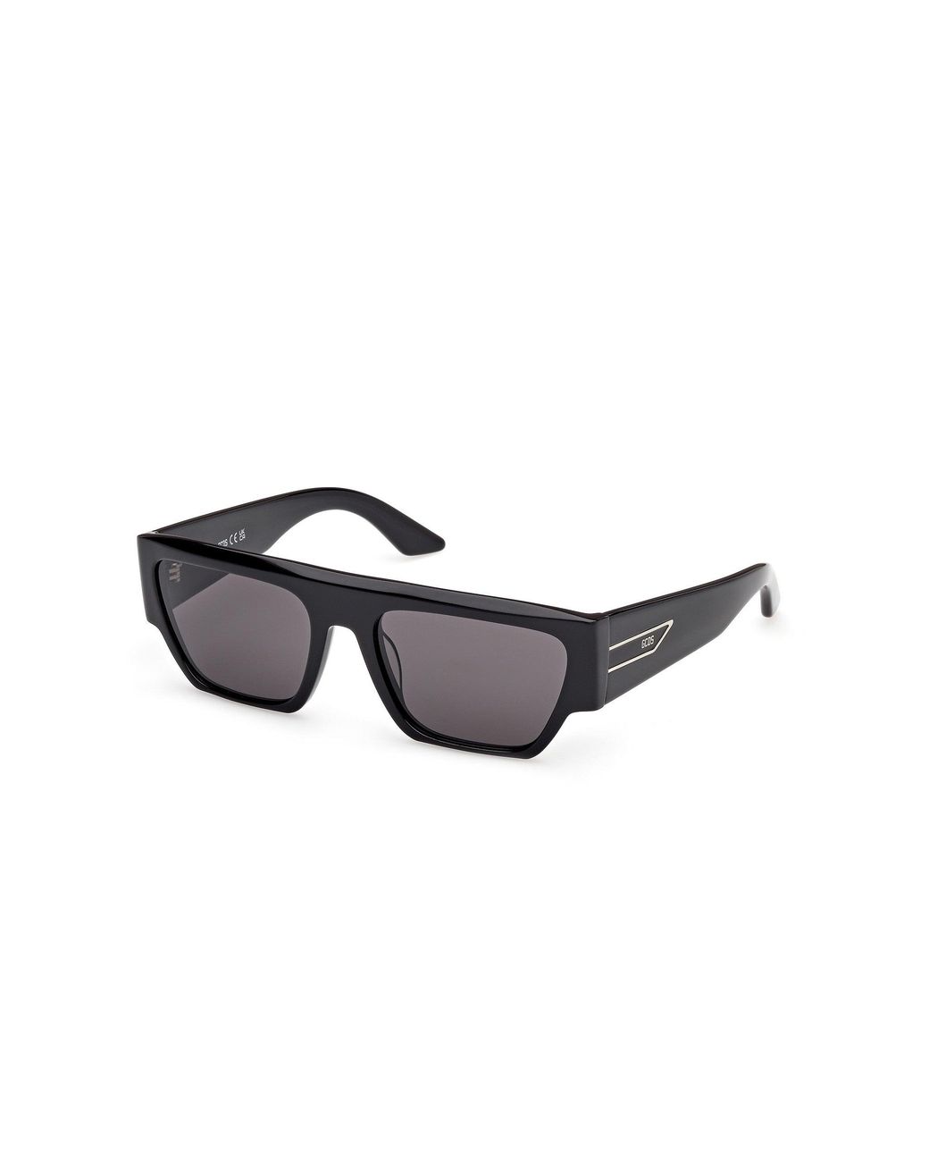Gcds Black Gd0064 01A Sunglasses Acetate Smoke Geometric Normal