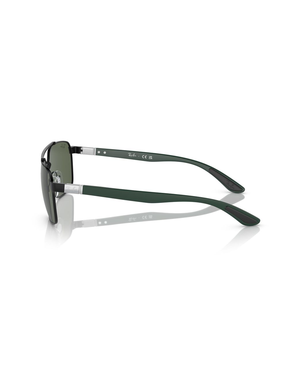 Ray-Ban Black Rb3701 Sunglasses Matte Green Frame Green Lenses 59-17 for men