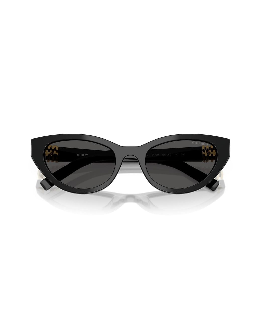 Miu Miu Black Mu A04S 16K08Z Sunglasses Acetate Butterfly Normal