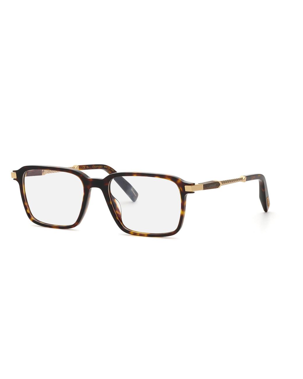 Chopard Black Vch426 909 Optical Frames Acetate Squared for men