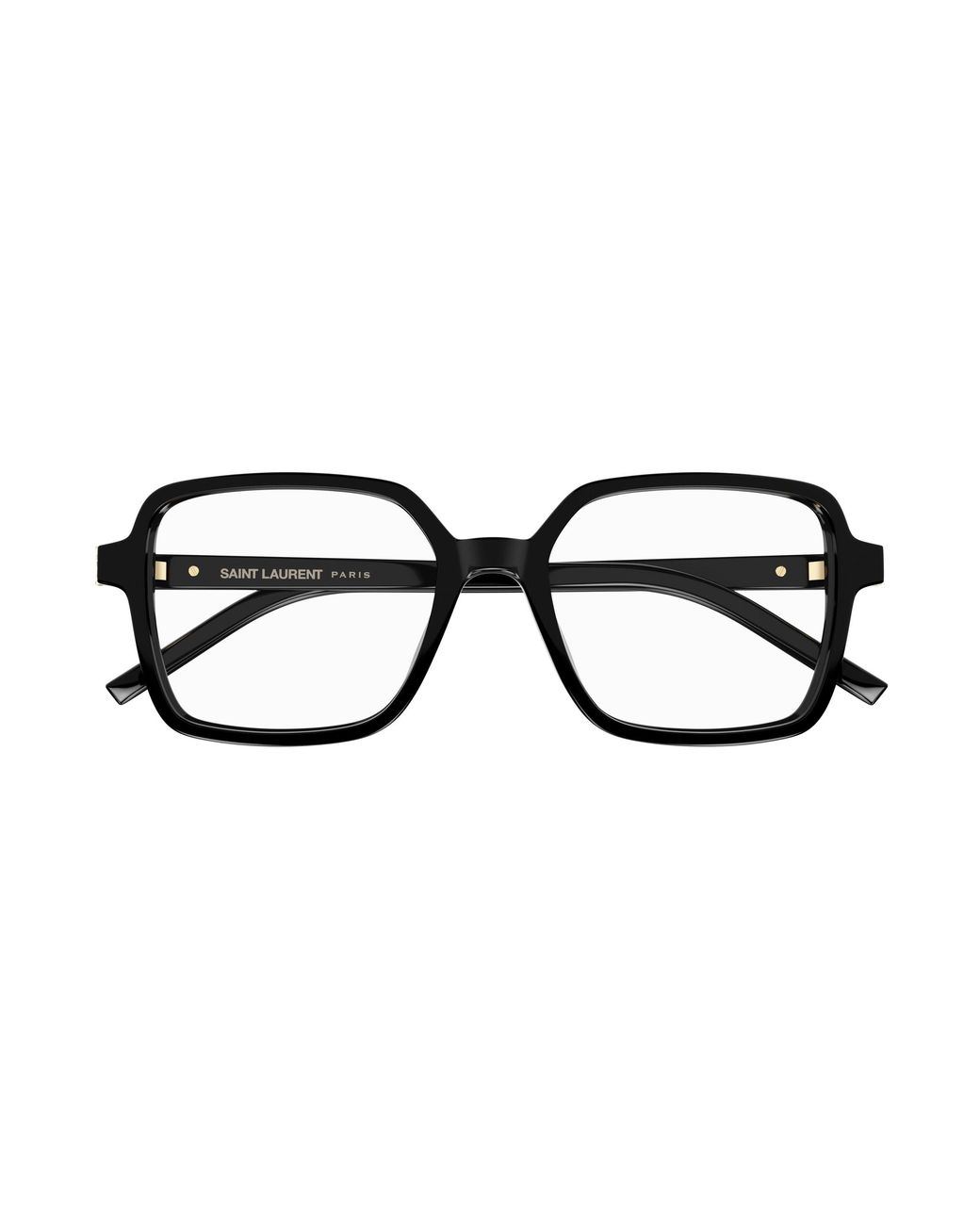 Saint Laurent Black Sl M139 002 Optical Frames Acetate Transparent Squared