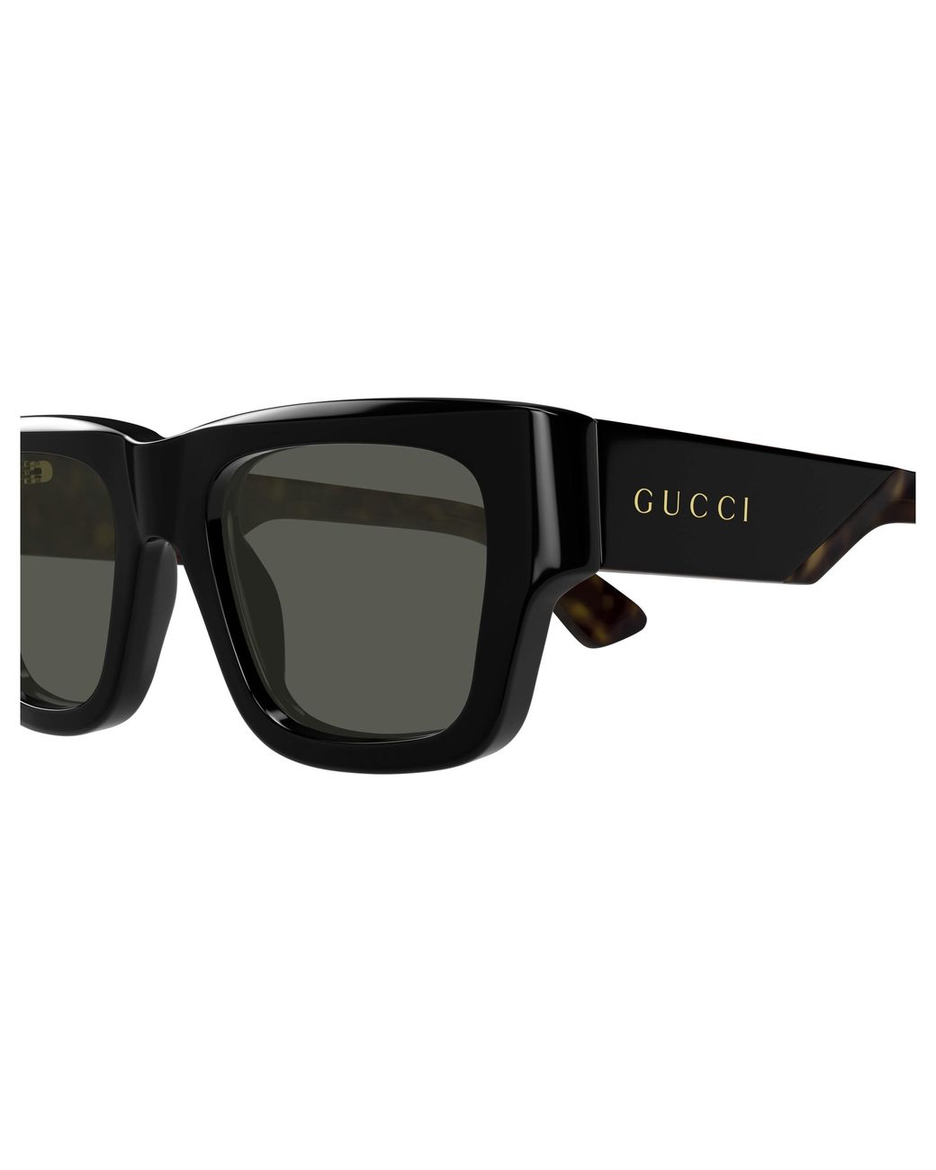 Gucci Black Gg1668S 001 Sunglasses Acetate Squared for men