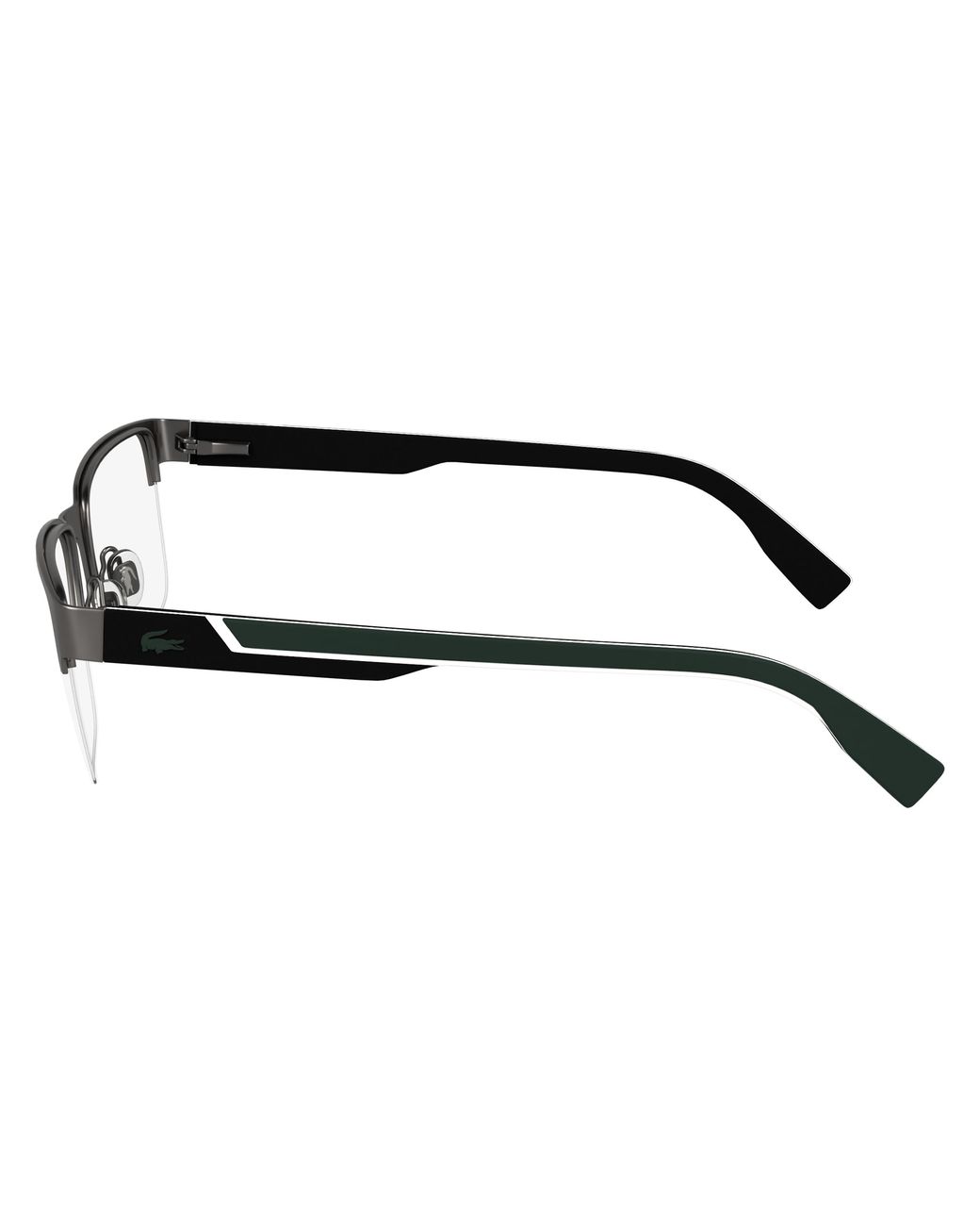Lacoste Black L2305 038 Optical Frames Metal Squared Normal for men
