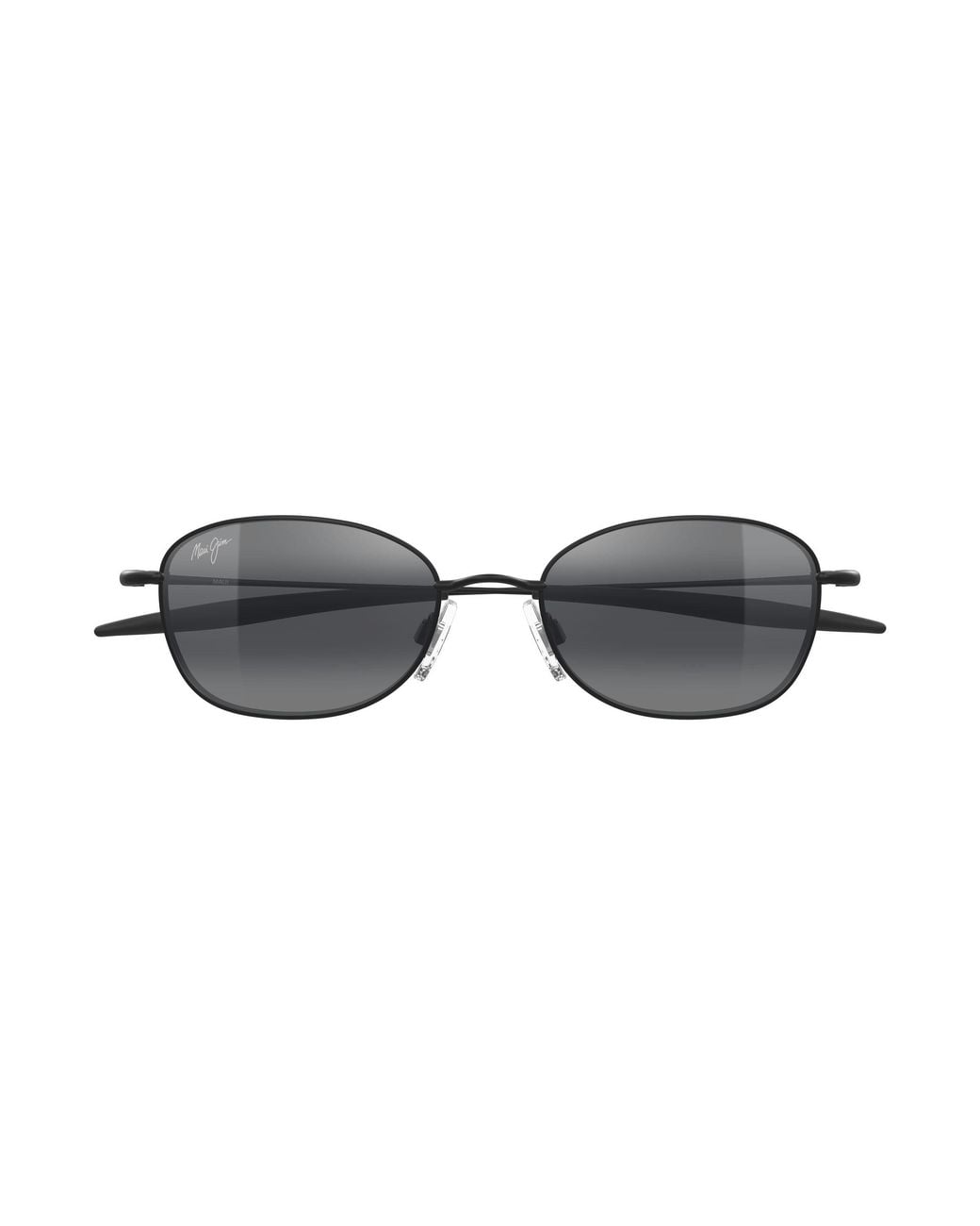 Maui Jim Black Mj0372S 001 Occhiali Da Sole Metallo Grigio Rotonda