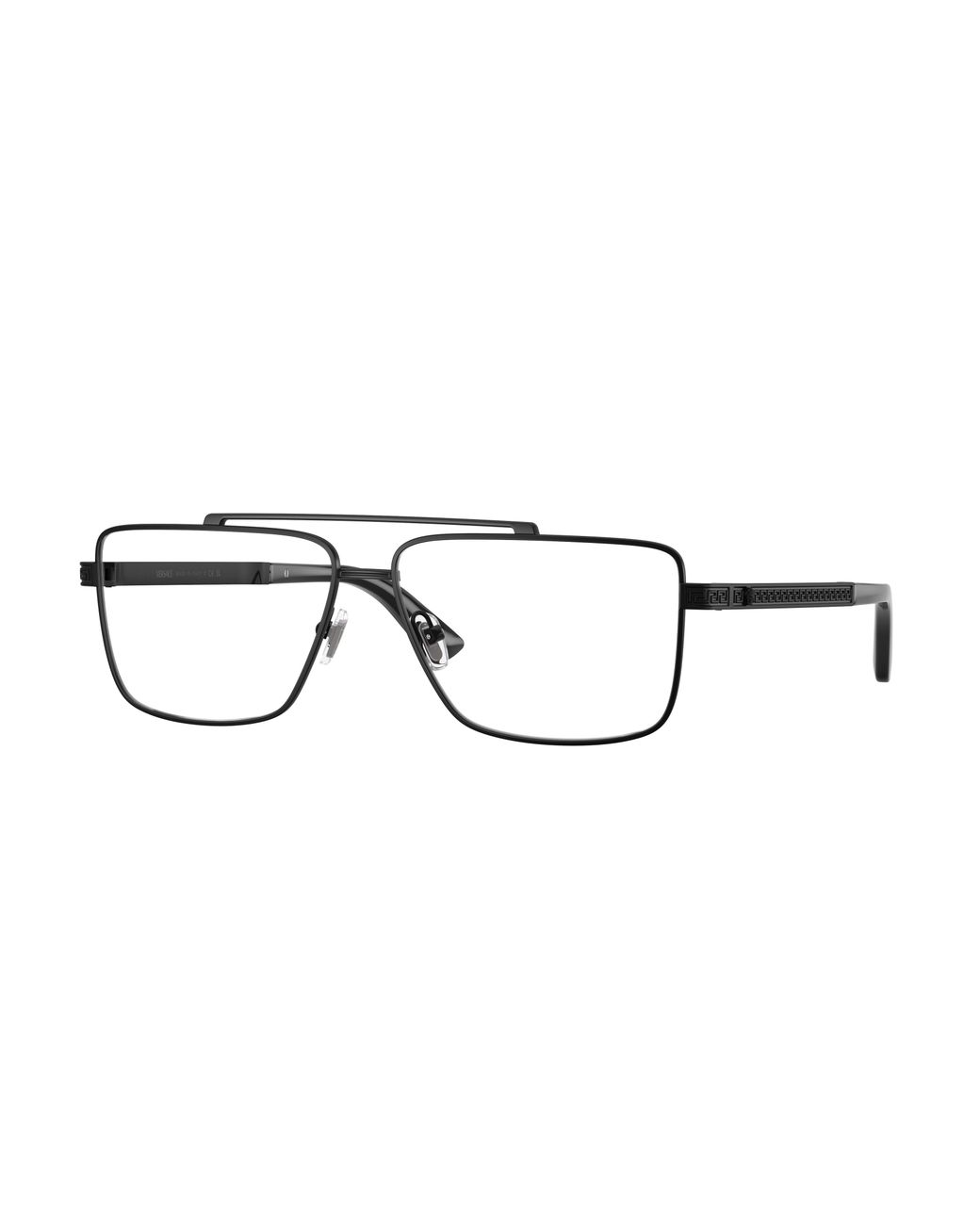 Versace Black Ve1315 1261 Optical Frames Metal Transparent Squared Normal for men
