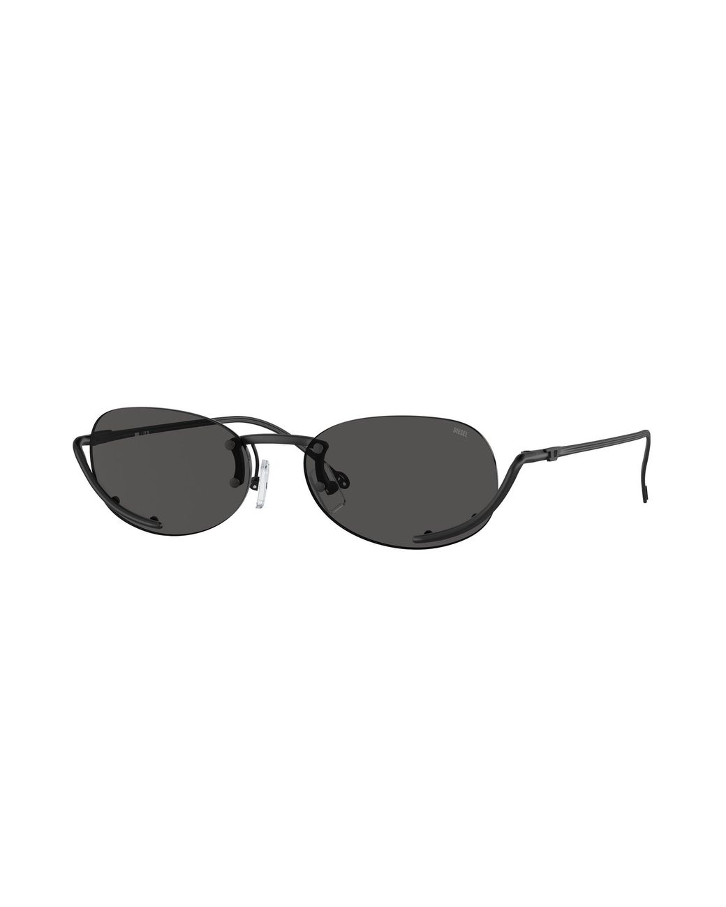 DIESEL Black Dl1004 109/87 Sunglasses Metal Round Normal