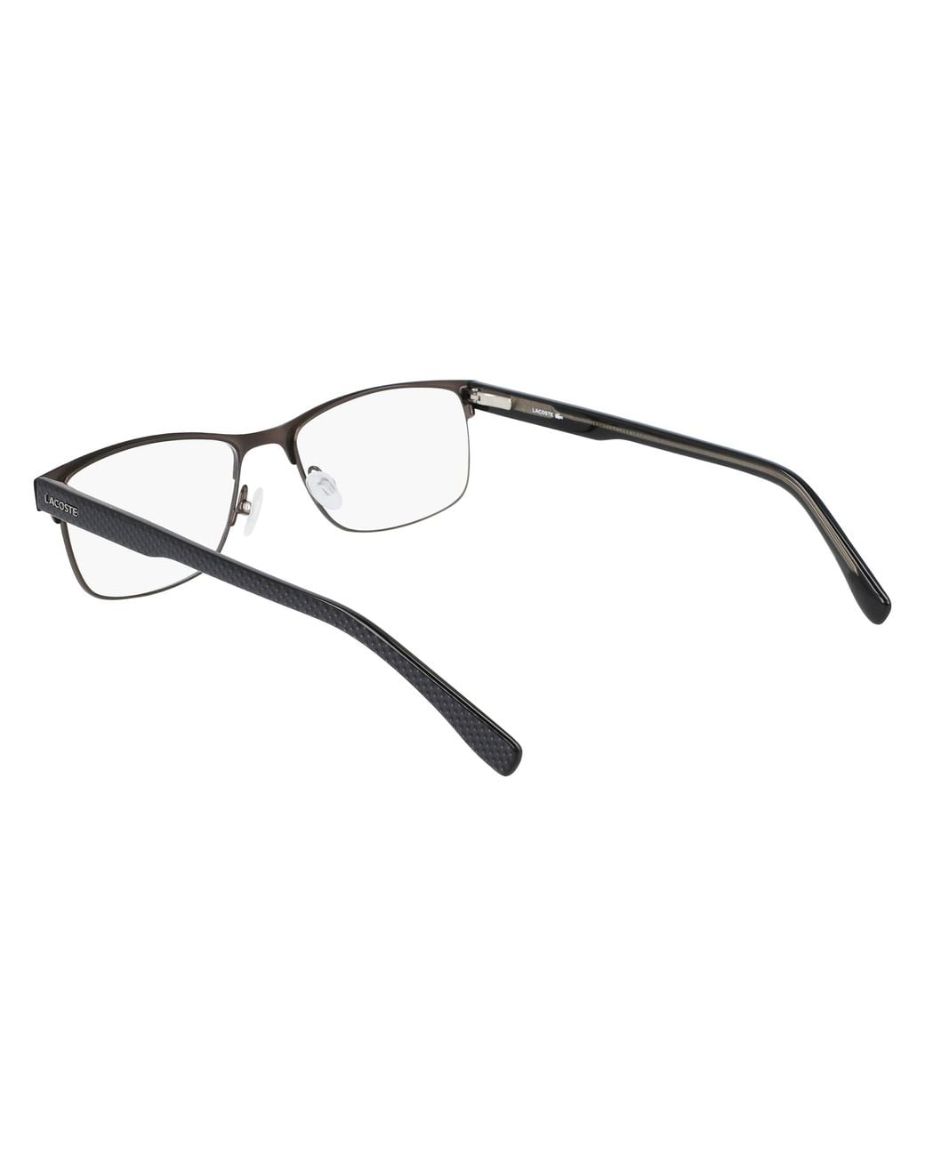 Lacoste Black L2217 001 Optical Frames Metal Squared Normal Photochromatic for men