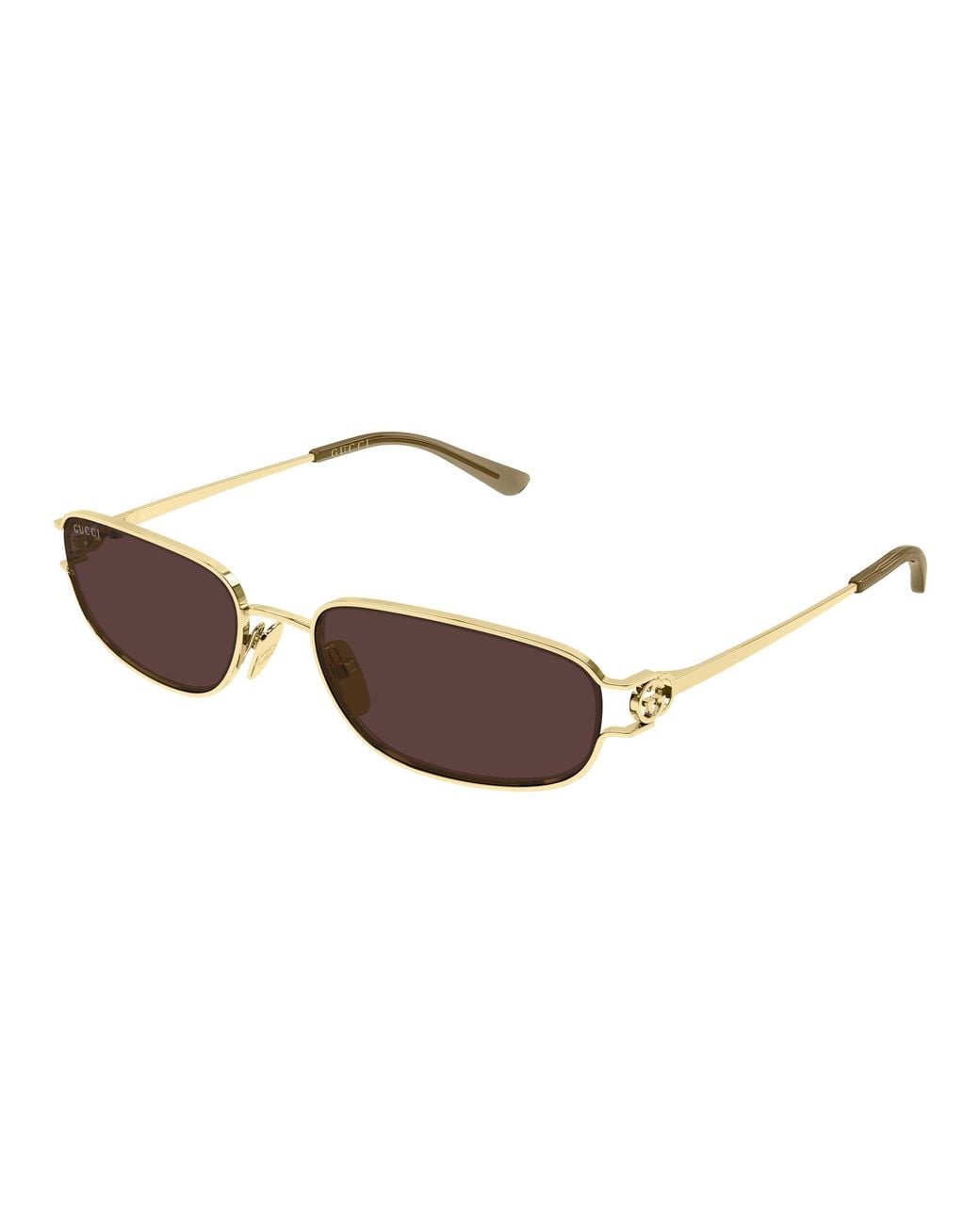 Gucci Black Gg2232S 002 Sunglasses Metal Squared