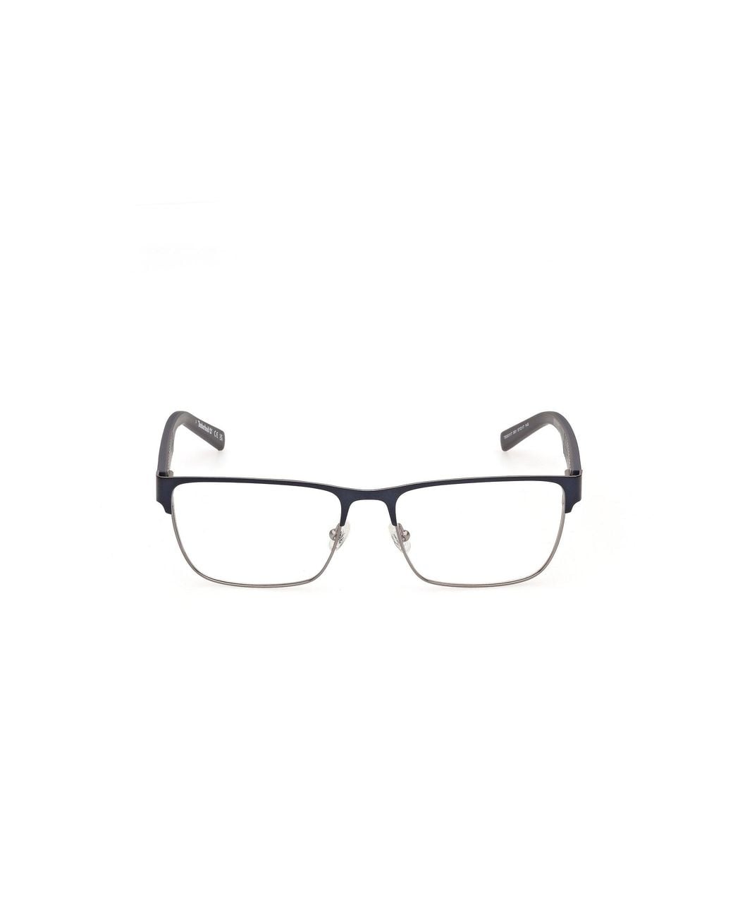 Timberland Black Tb50117 91 Optical Frames Metal Squared Normal for men
