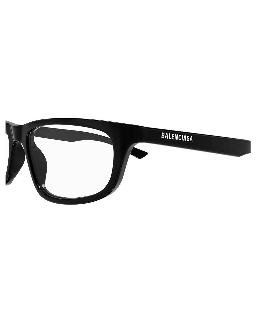 Balenciaga Black Bb0407O 001 Optical Frames Acetate Transparent Squared