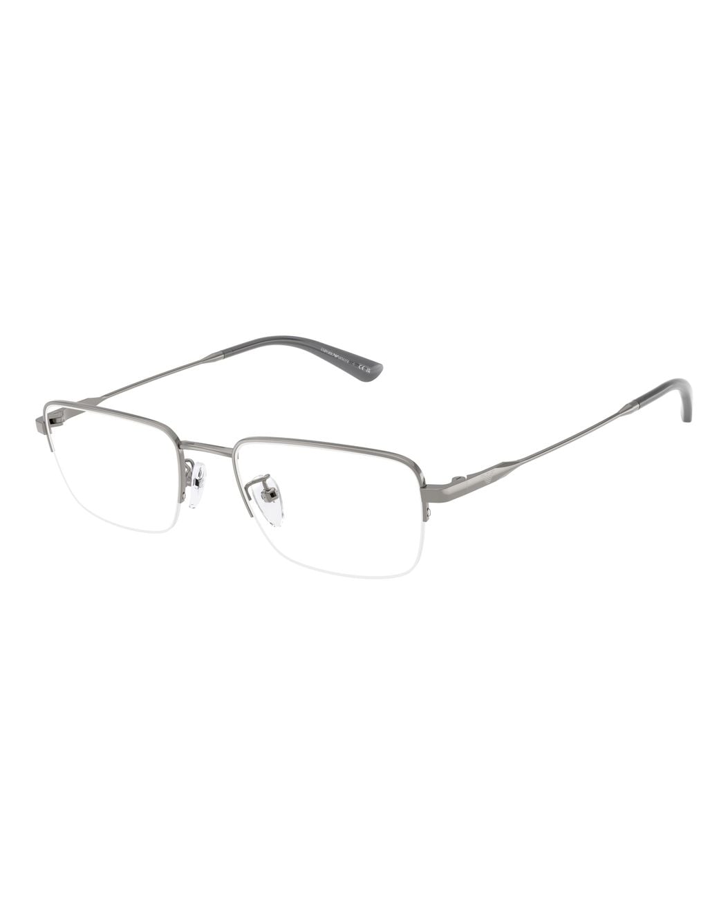 Emporio Armani Black Ea1193Td 3010 Optical Frames Titanium Transparent Squared Normal for men