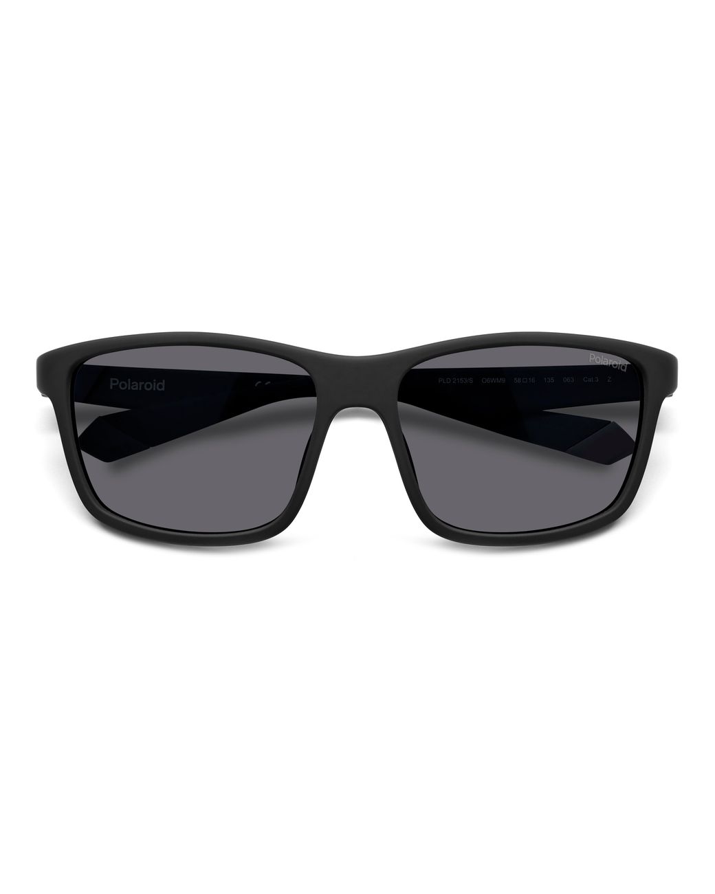 Polaroid Black Pld 2153/S O6W/M9 Sunglasses Eraser Wraparound Polarized for men