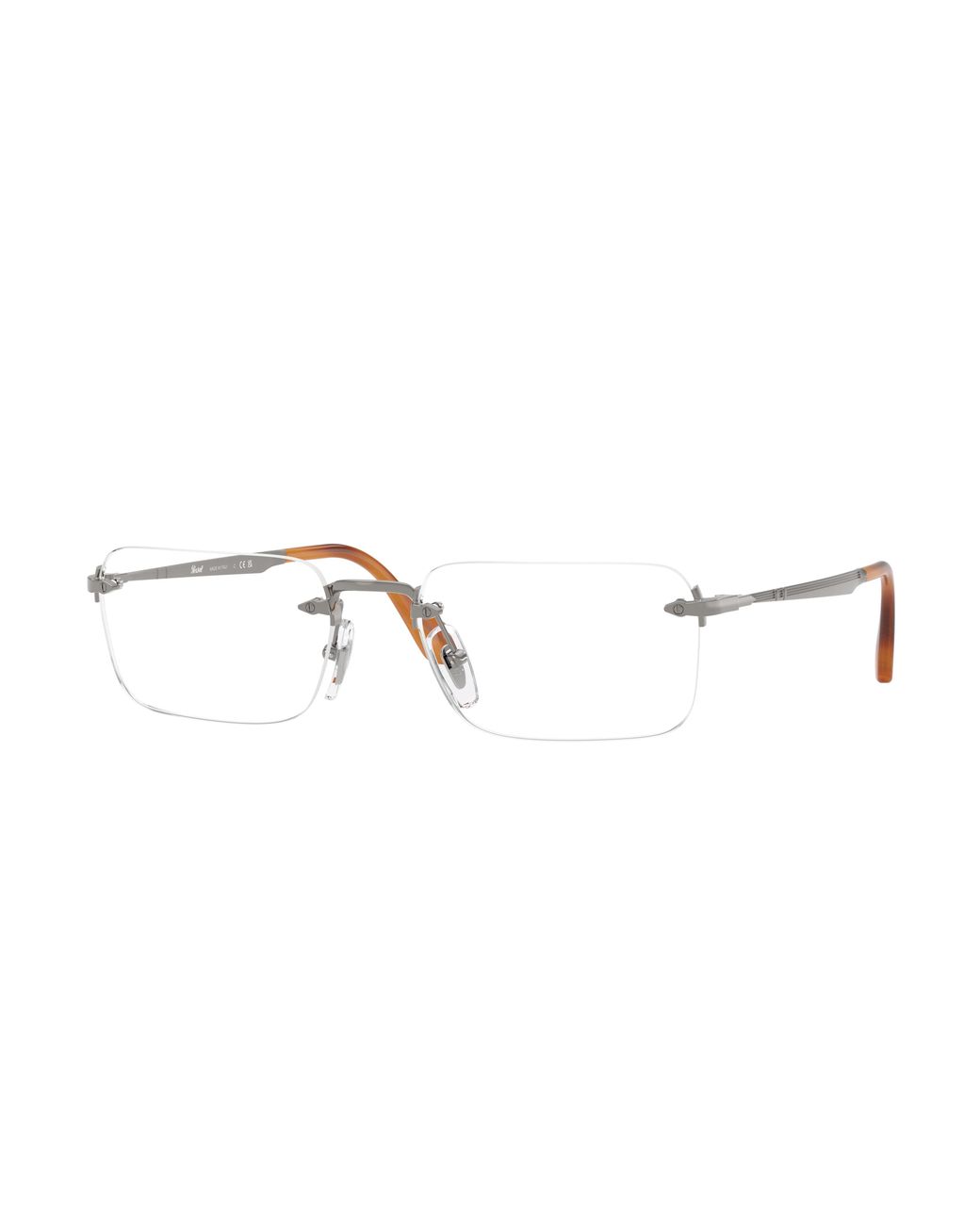 Persol Black Po1030V Luc 513 Optical Frames Metal Transparent Squared Normal