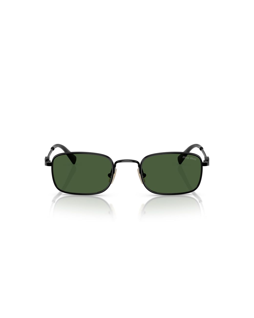 Miu Miu Green Mu A53S 1Ab1I0 Sunglasses Metal Squared Normal