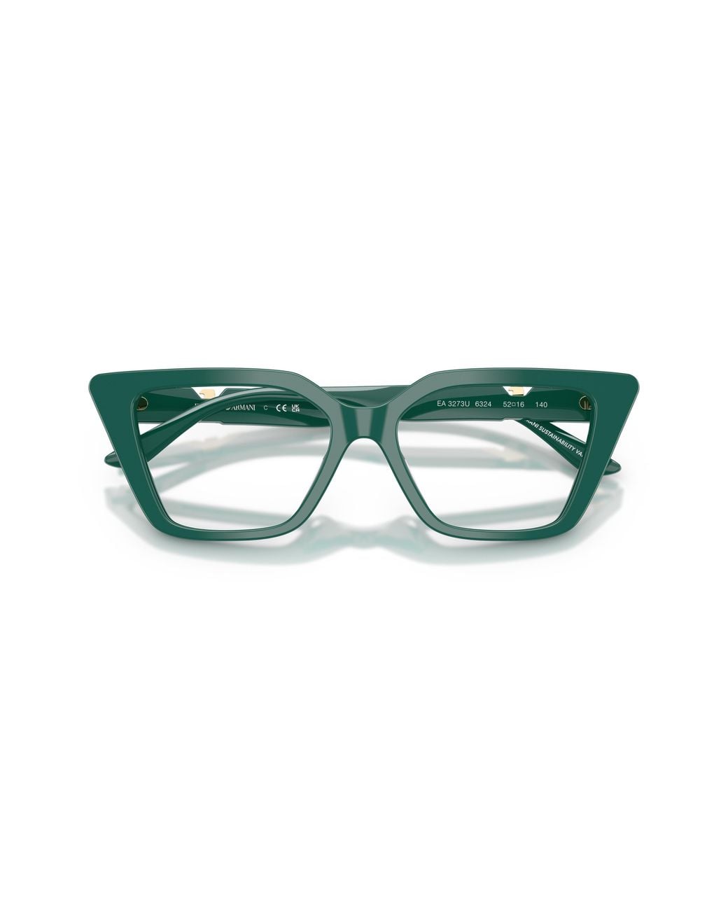 Emporio Armani Black Ea3273U 6324 Optical Frames Acetate Cat Eye Normal