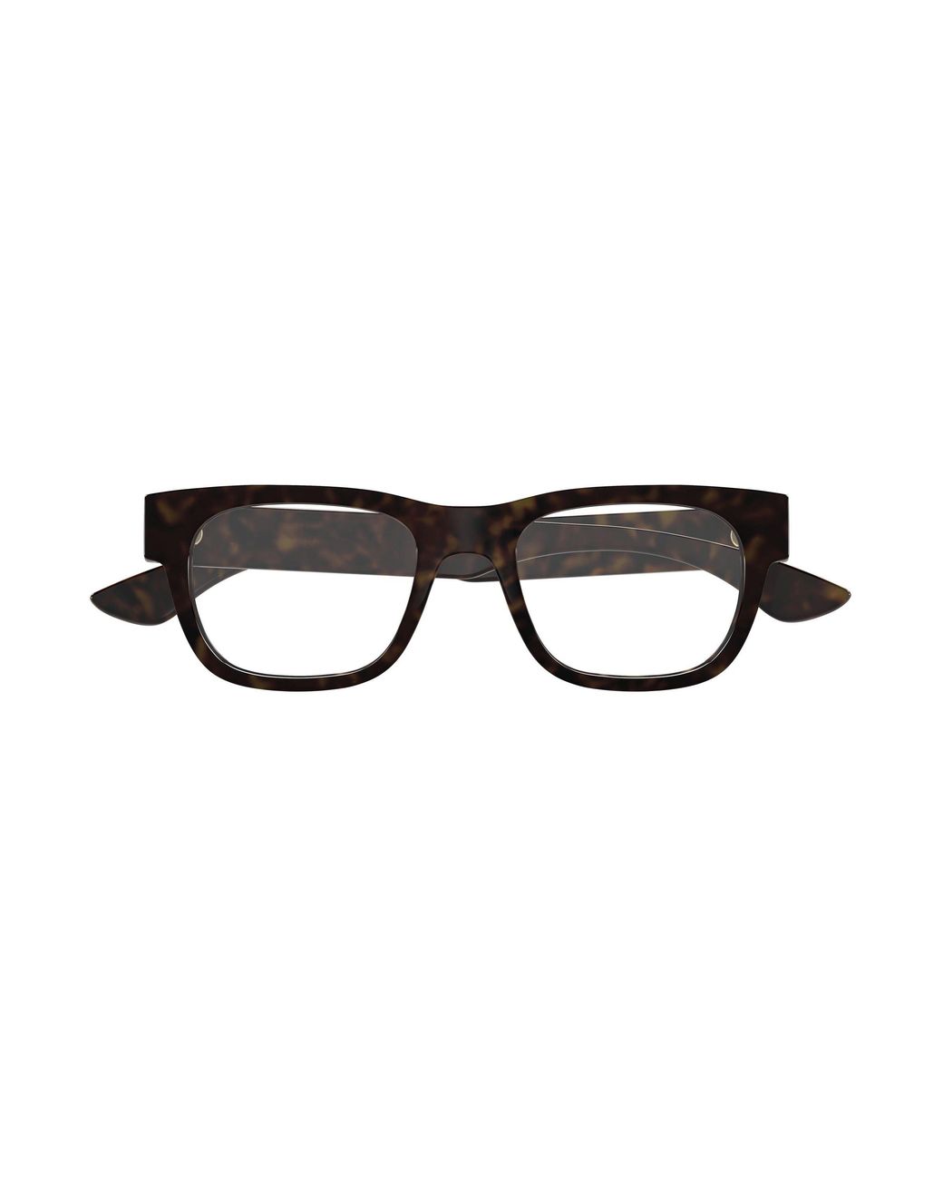 McQueen Black Am0531O 002 Optical Frames Acetate Transparent Squared for men