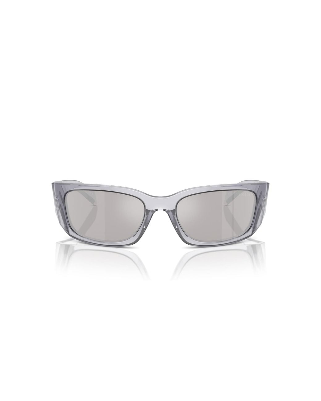 Prada Black Pr A19S 12R2B0 Sunglasses Acetate Butterfly Mirrored Mirror for men